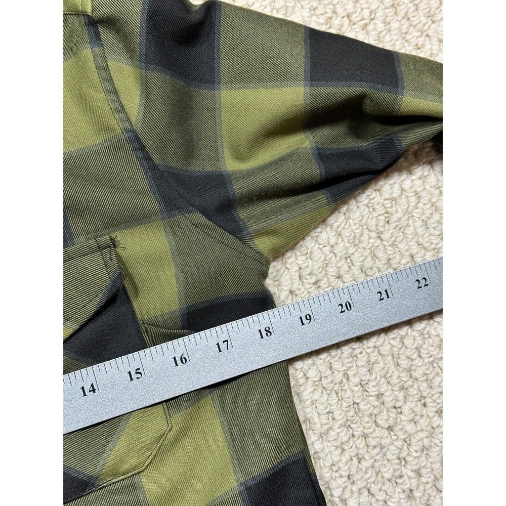 Dixxon Flannel Womens M Green Plaid Black Rifle Coffee Co Long Sleeve Shirt - Picture 5 of 14